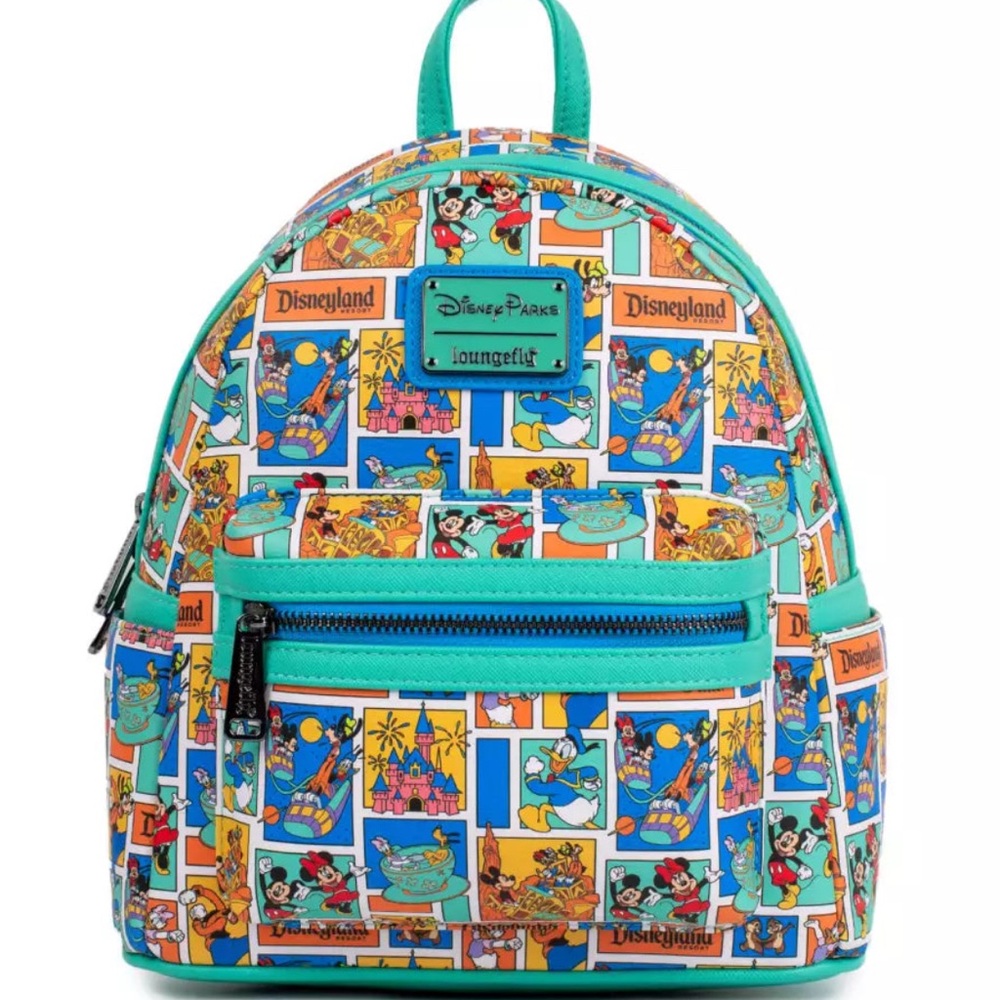 Disney Kids Backpack - Teal and Multicolor